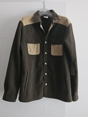 Columbia Men's M 2-tone Shirt Jacket Shaket Snap Closure Medium NEW